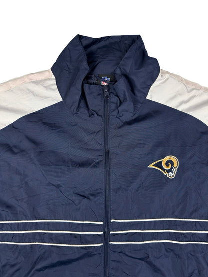 Reebok NFL Team Apparel LA Rams Sports Illustrated Zip Windbreaker Jacket 2XL