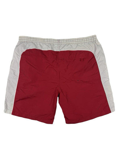 Nike Retro Y2K Red Nylon Swim Short Trunks 2XL 40/42