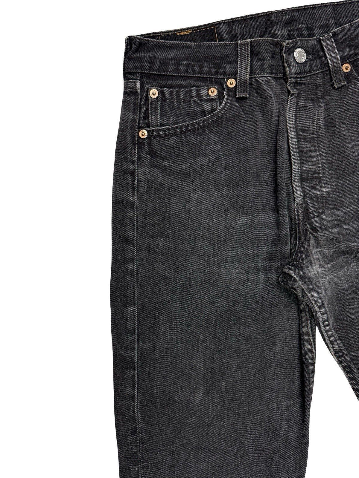 Levi's 501 Vintage 90's Black Denim Jeans 29W 29L Made in USA