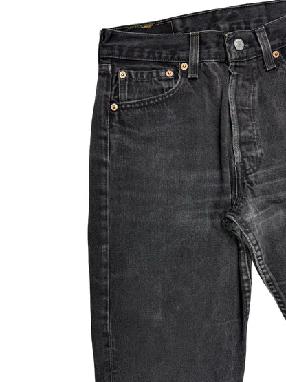 Levi's 501 Vintage 90's Black Denim Jeans 29W 29L Made in USA