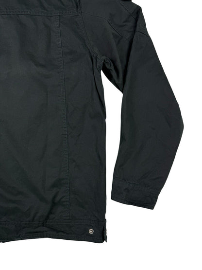 Free Spirit Black Zip Military Coat Jacket Medium