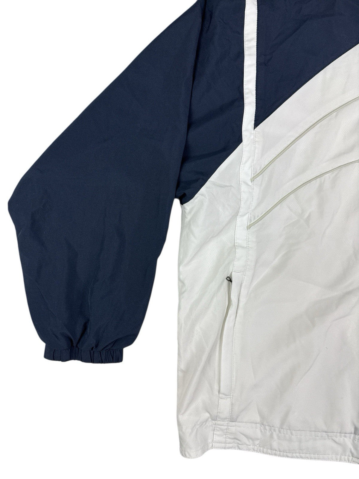 Adidas Vintage White Zip Track Jacket Size 14