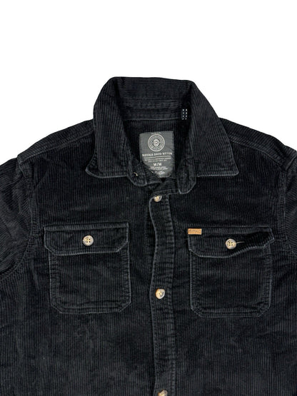 Buffalo David Bitton Black Corduroy Jeremias Shirt Jacket Medium