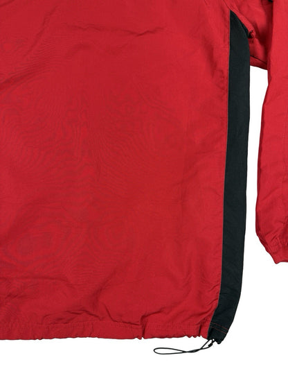 Starter Retro Red Pullover V-Neck Jumper Windbreaker Large