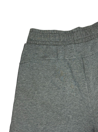 Puma Grey Tape Logo Cotton Blend Shorts Small