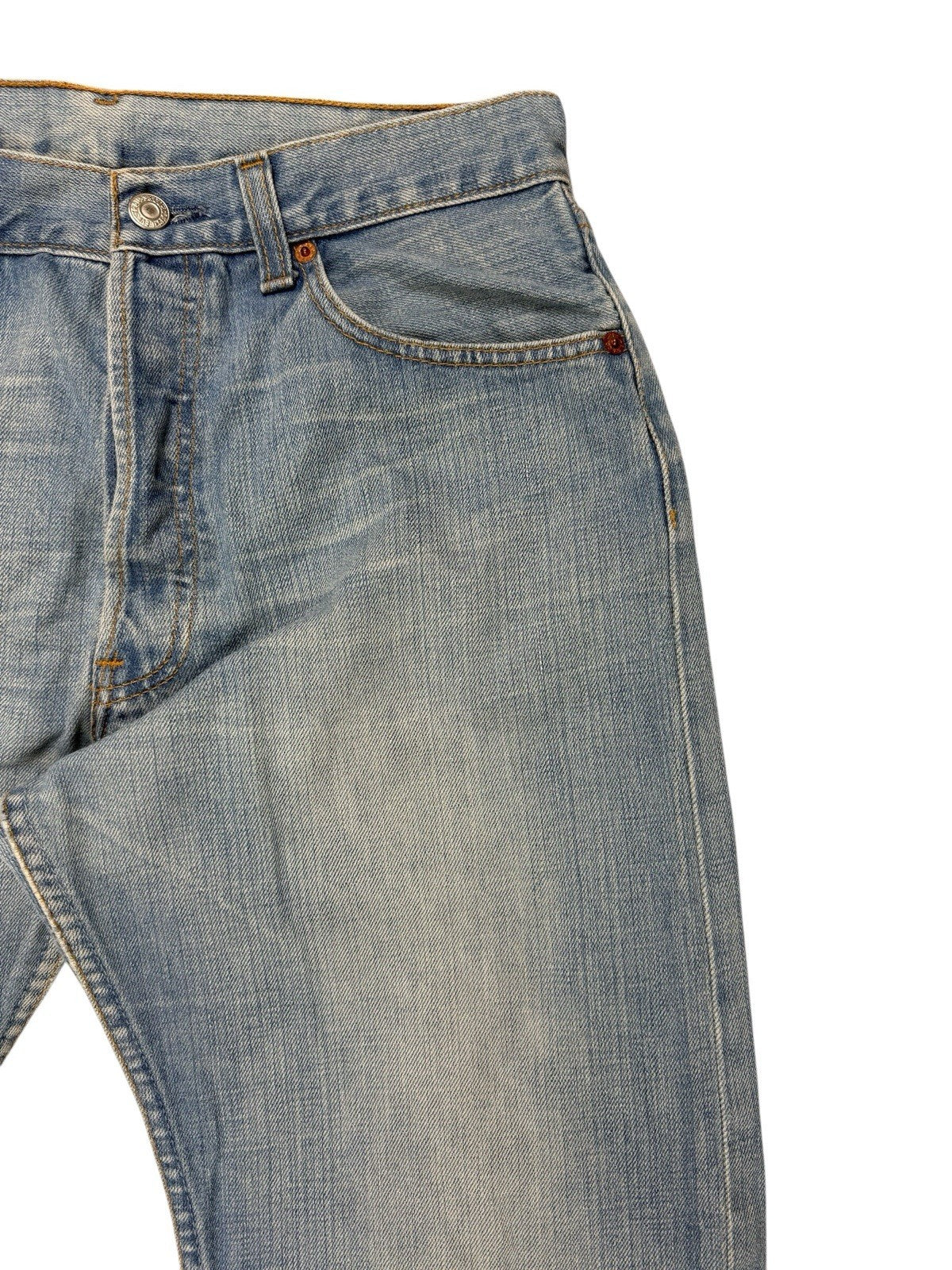 Levi's 501 Light Blue Straight Leg Denim Jeans 32W 32L