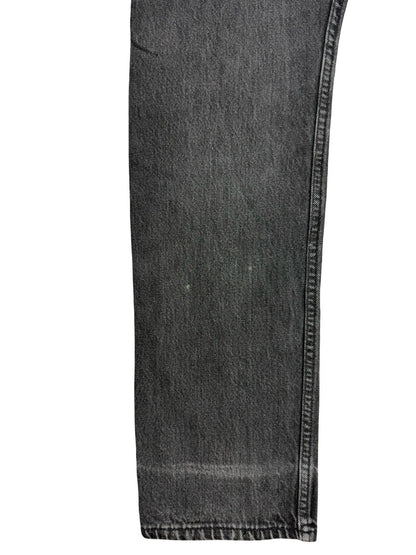 Levi's 501 Vintage Faded Black Straight Leg Denim Jeans 28W 32L