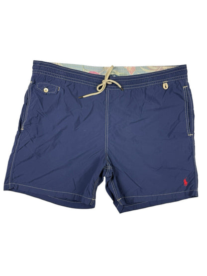 Polo Ralph Lauren Blue Retro Nylon Swim Trunk Shorts XL