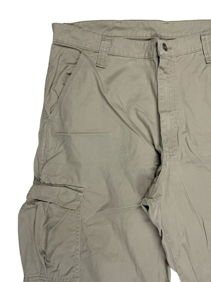 Wrangler Beige Legacy Cargo Twill Chino Trousers Relaxed Fit 36W 32L