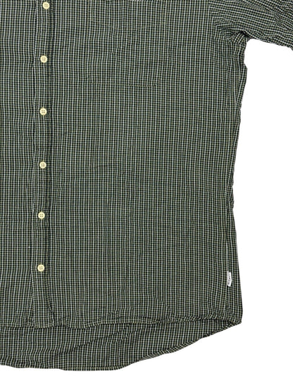 J Crew Green Check Cotton Collared Shirt XL