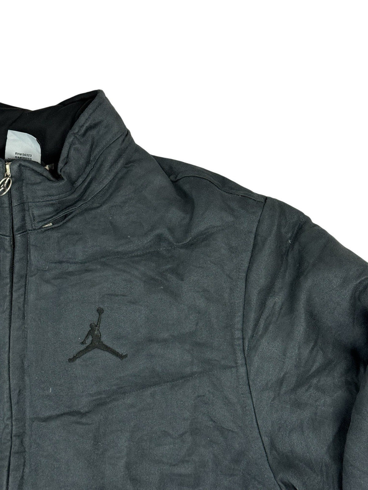 Nike Air Jordan Retro Grey Plaid Lined Puffer Jacket Small