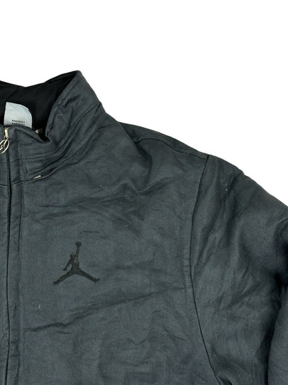 Nike Air Jordan Retro Grey Plaid Lined Puffer Jacket Small