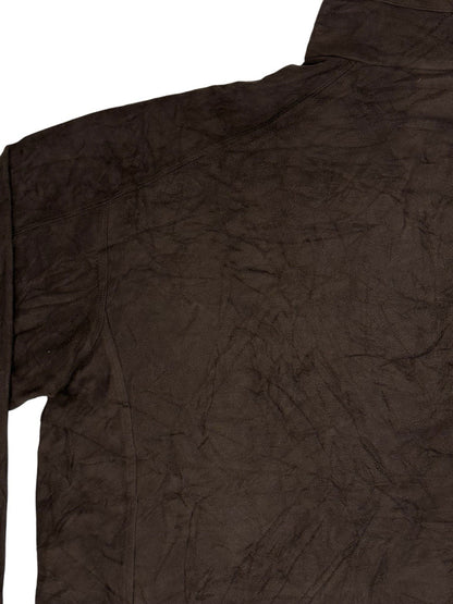 LL Bean Brown 1/4 Zip Fleece Jumper 2XL Tall