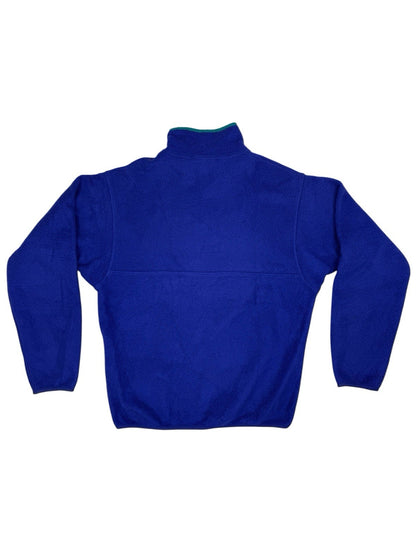 Patagonia Retro Blue Micro Synchilla 1/4 Zip Fleece Jumper Small