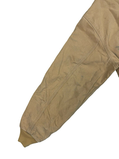 Carhartt Vintage 90s JQ295 Wheat Brown Quilted Canvas Active Jacket Large USA
