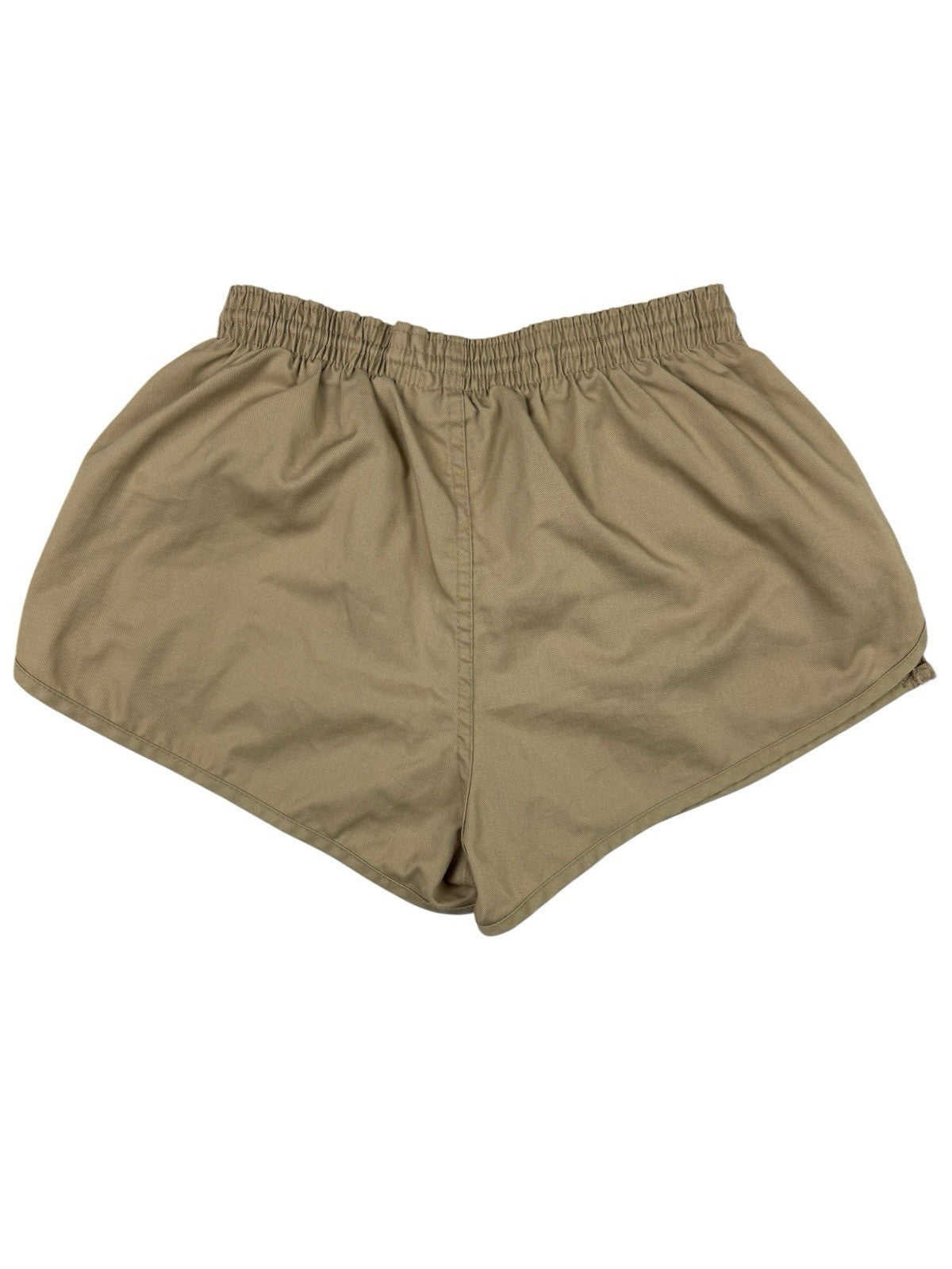 Spalding Retro Beige Lined Athletic Sport Shorts Large
