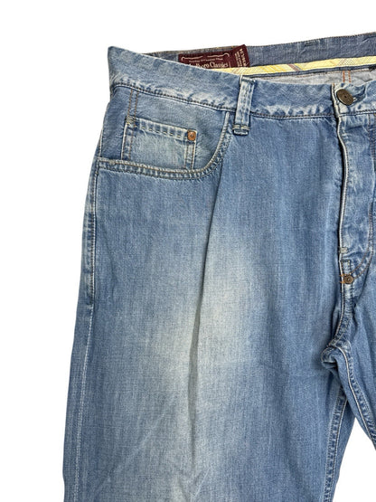 Marlboro Classics Retro Blue Denim Jeans 38W 34L