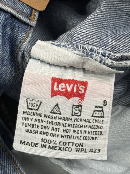 Levi's 501 Vintage 90's Y2K Blue Denim Straight Leg Jeans 26W 32L