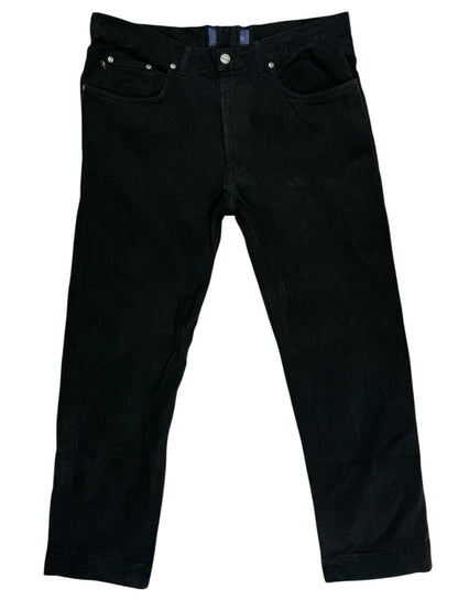 Trussardi Jeans Black Corduroy Jeans 37W 27L