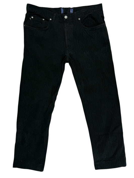 Trussardi Jeans Black Corduroy Jeans 37W 27L