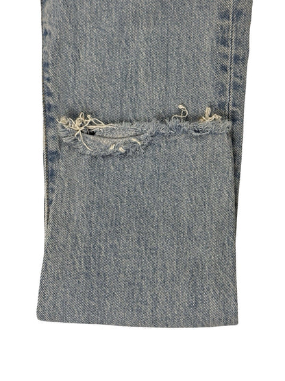 Levi's 501 Blue Straight Leg Denim Jeans 24W 29L