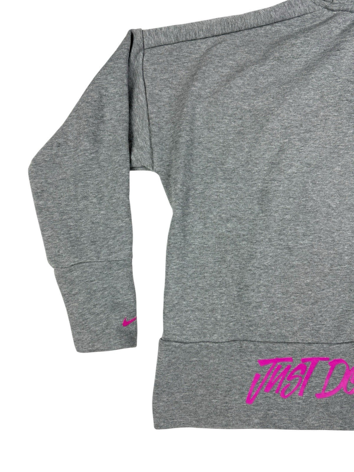 Nike Grey Just Do It Zip Hoodie Jacket Small