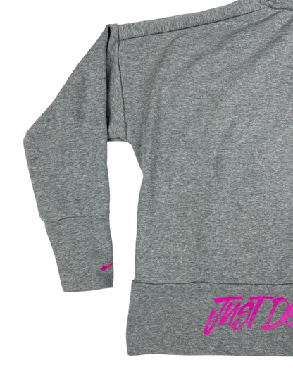 Nike Grey Just Do It Zip Hoodie Jacket Small