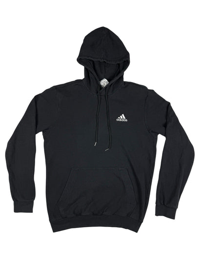 Adidas Black Embroidered Pullover Hoodie Medium
