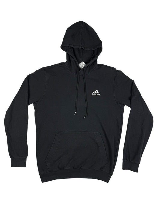 Adidas Black Embroidered Pullover Hoodie Medium