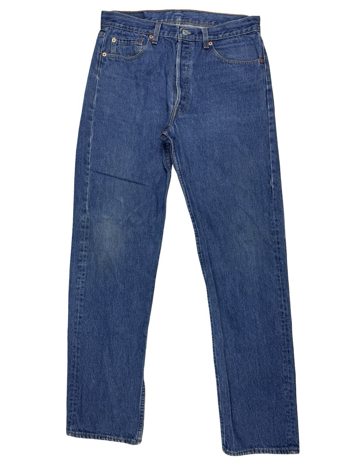 Levi's 501 Vintage 90's Blue Denim Jeans 34W 34L Made in USA