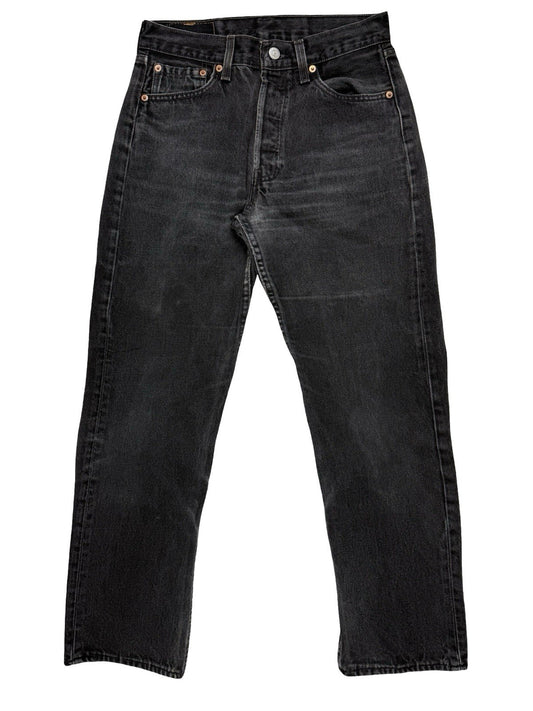 Levi's 501 Vintage 90's Black Denim Jeans 29W 29L Made in USA