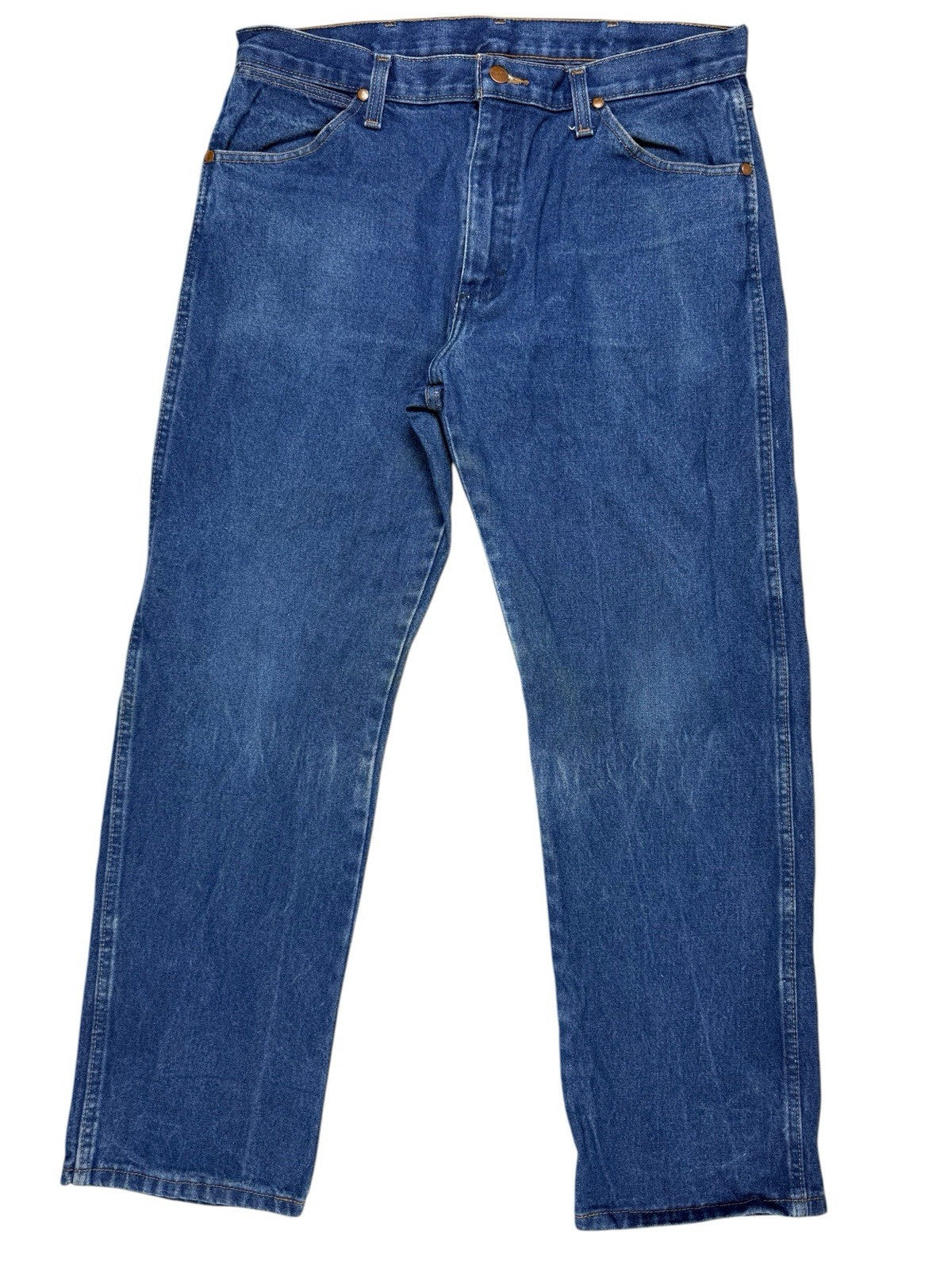 Wrangler 13MWZPW Blue Original Cowboy Cut Denim Jeans 34W 30L
