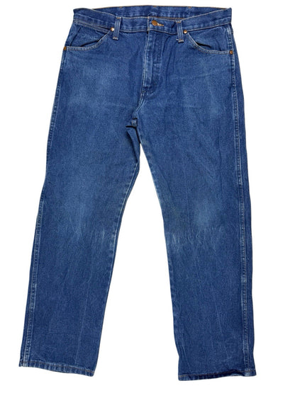 Wrangler 13MWZPW Blue Original Cowboy Cut Denim Jeans 34W 30L