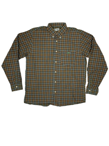 Chemise Lacoste Vintage Multicoloured Plaid Shirt Large