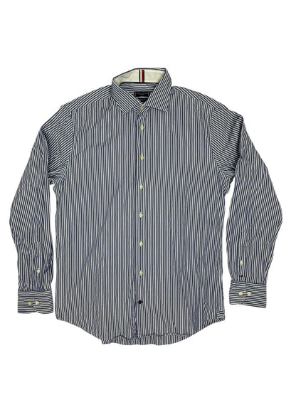 Tommy Hilfiger Blue Striped Shirt 16 Collar