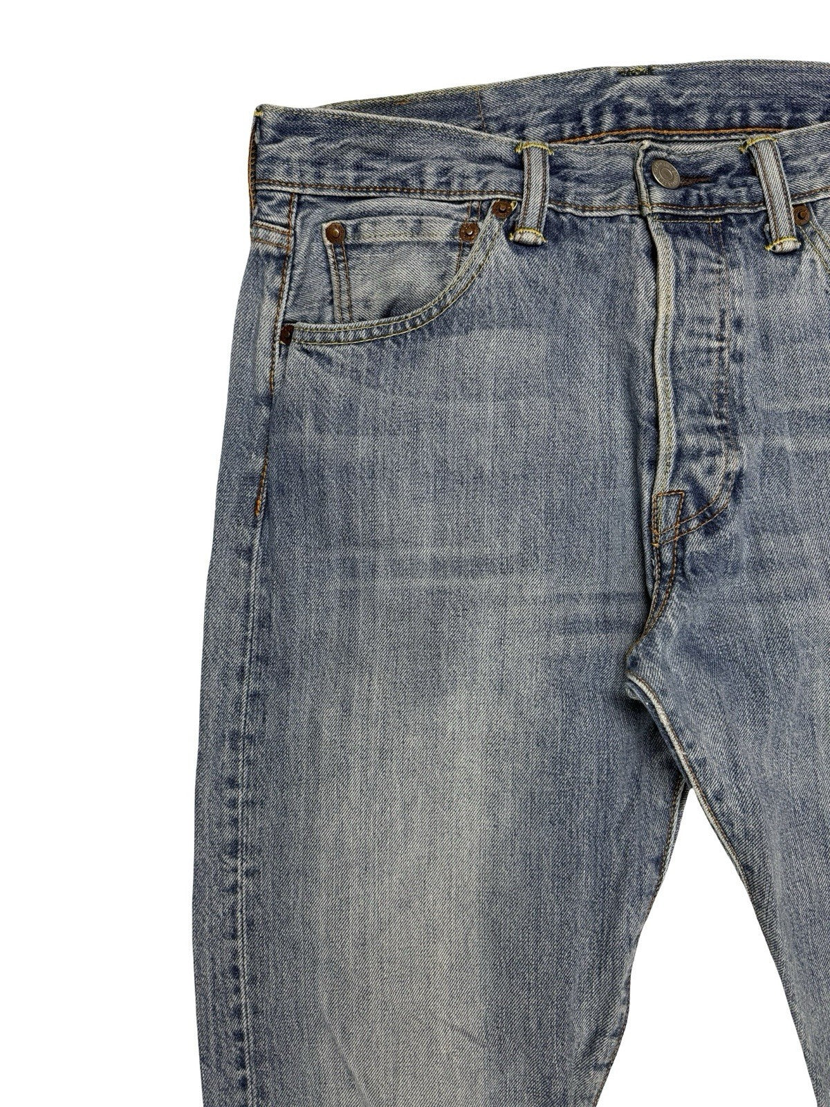 Levi's 501 Blue Straight Leg Denim Jeans 30W 34L