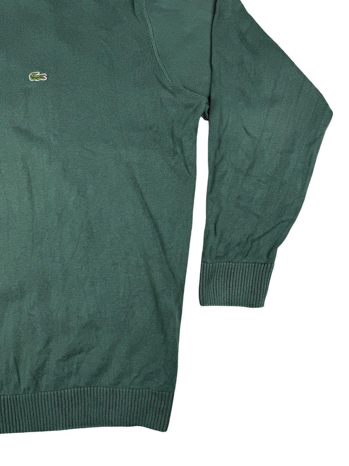 Lacoste Green 1/4 Zip Pullover Jumper Sweater 2XL