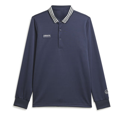 Adidas Spezial Blue Long Sleeve Polo Shirt Top Brand New