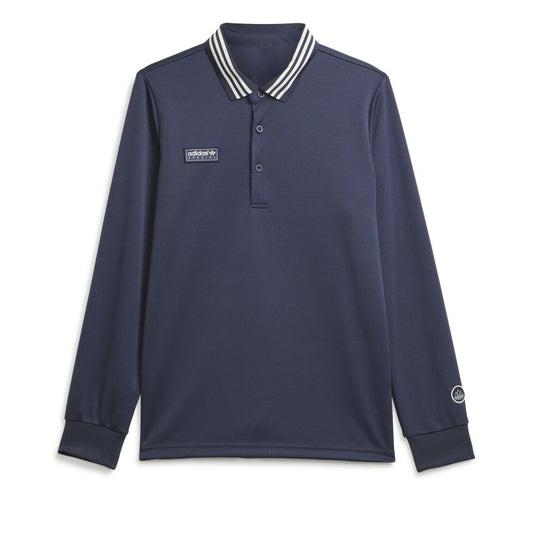 Adidas Spezial Blue Long Sleeve Polo Shirt Top Brand New