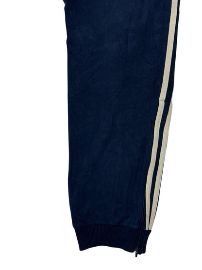 Adidas Vintage Blue Velour Tracksuit Bottoms XL 40W