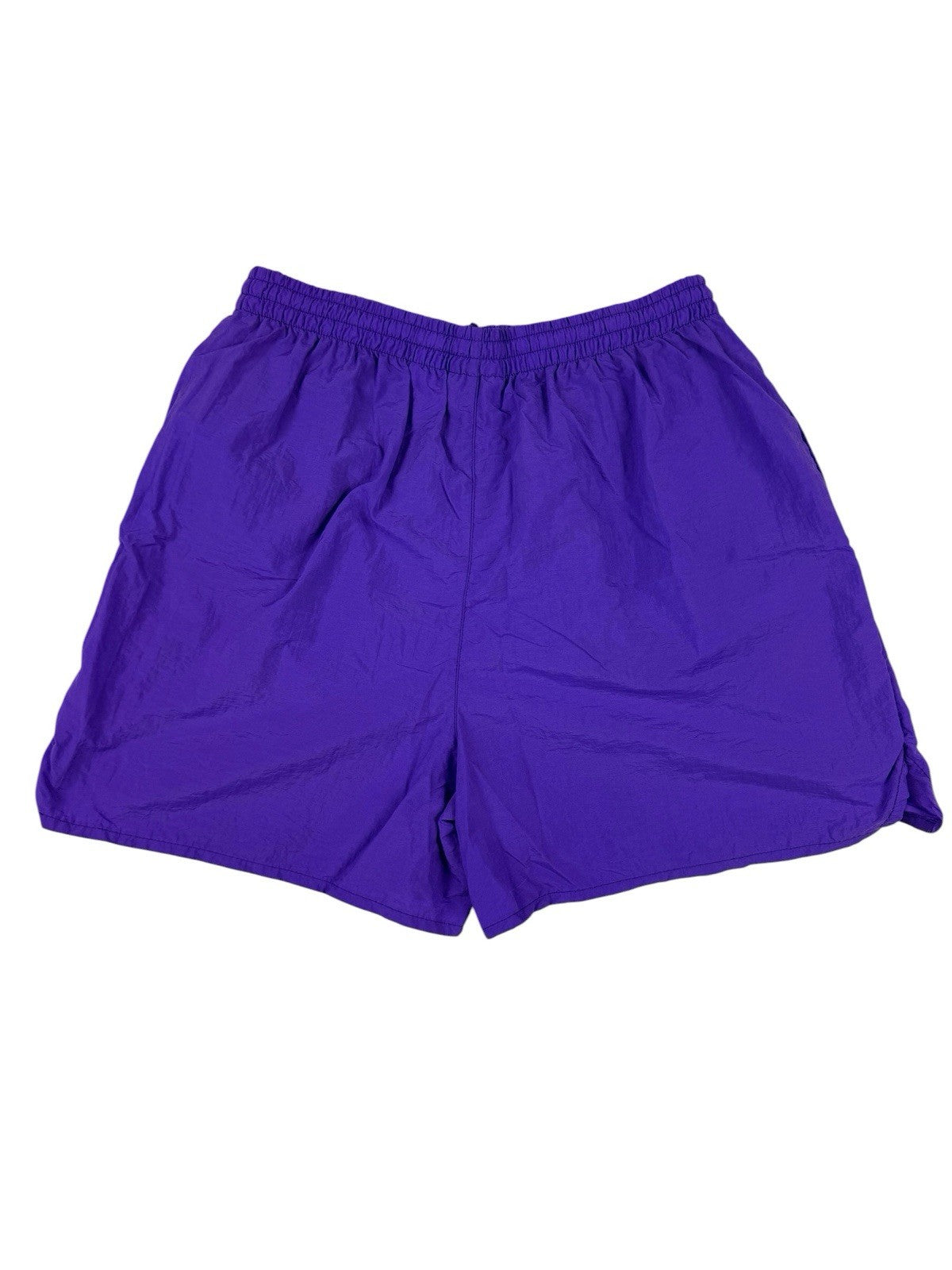 Olympic Exposure Retro Y2K Purple Nylon Exercise Sport Shorts Large