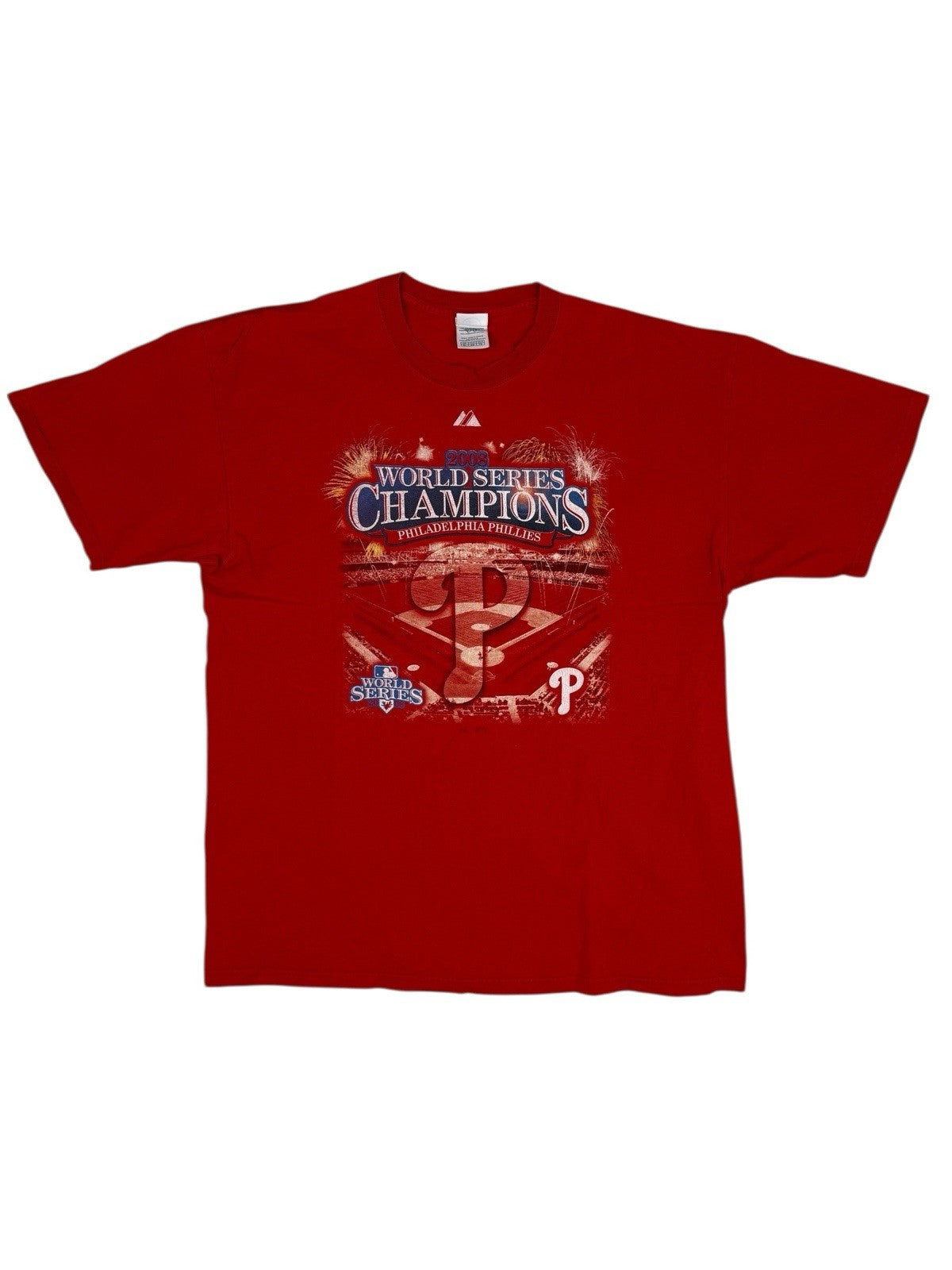 Philadelphia Phillies Red 2008 World Series Champions Top XL