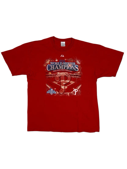 Philadelphia Phillies Red 2008 World Series Champions Top XL