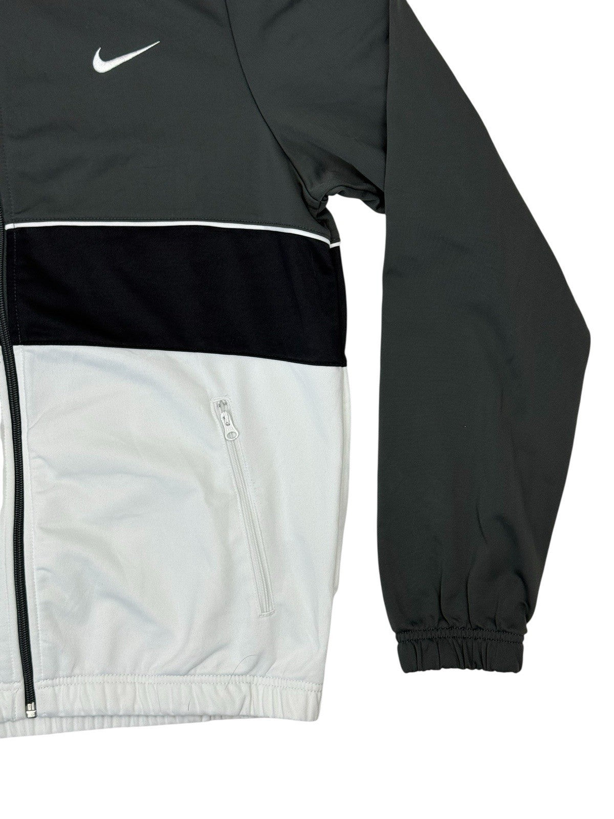Nike Grey Zipped Track Jacket Medium