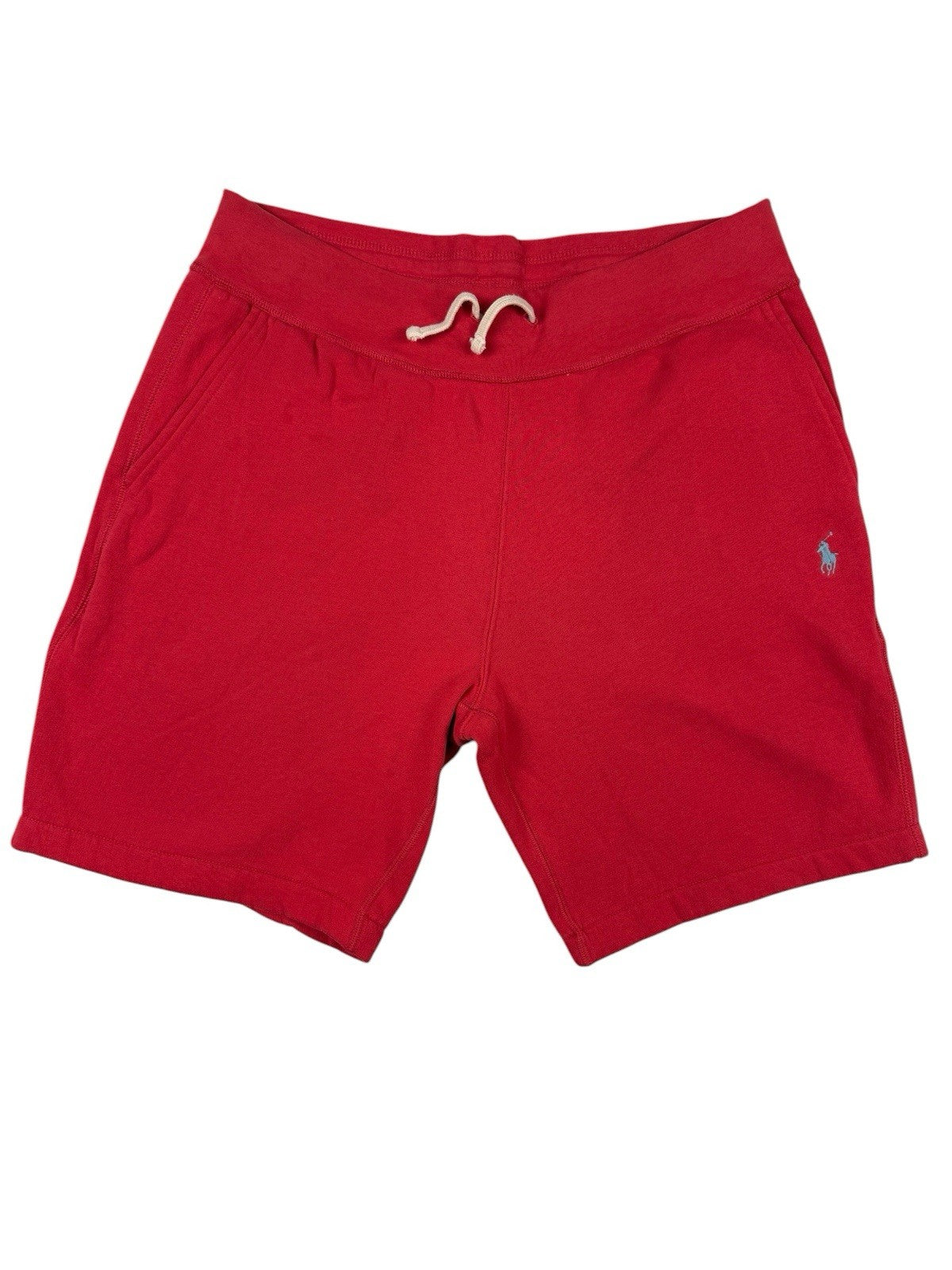 Polo Ralph Lauren Red Cotton Blend Lounge Jogger Sweat Shorts Large