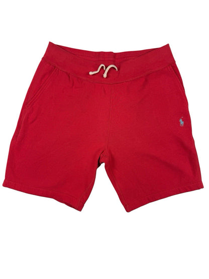 Polo Ralph Lauren Red Cotton Blend Lounge Jogger Sweat Shorts Large