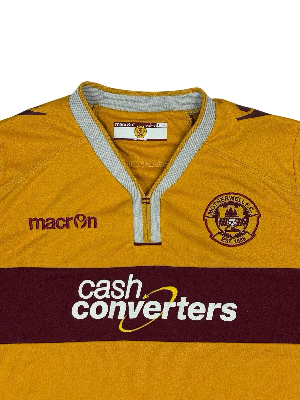 Motherwell FC 2014/15 Macron #3 Home Top Youth XL