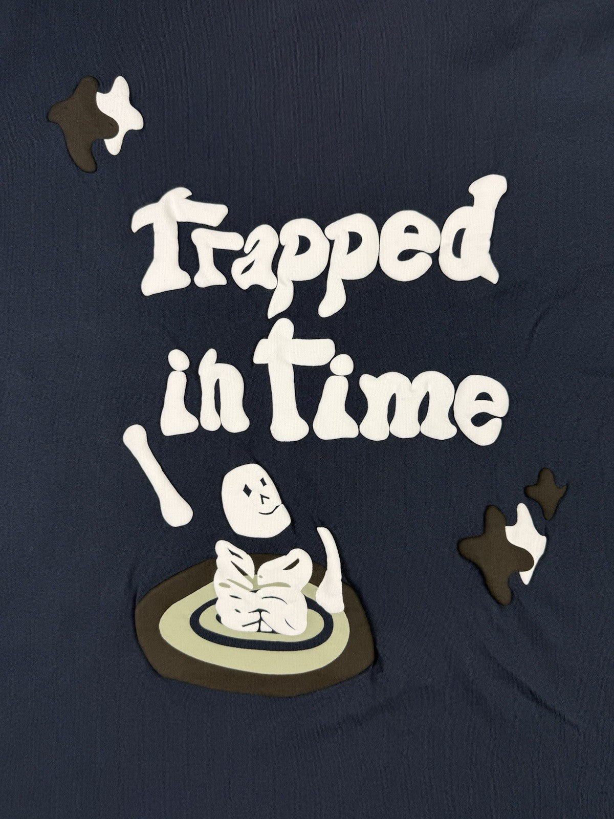Broken Planet Blue Trapped In Time Graphic Top Medium
