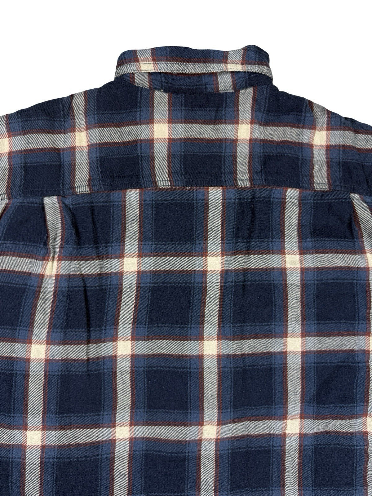 Wrangler Blue Plaid Fleece Lined Shirt Jacket Large