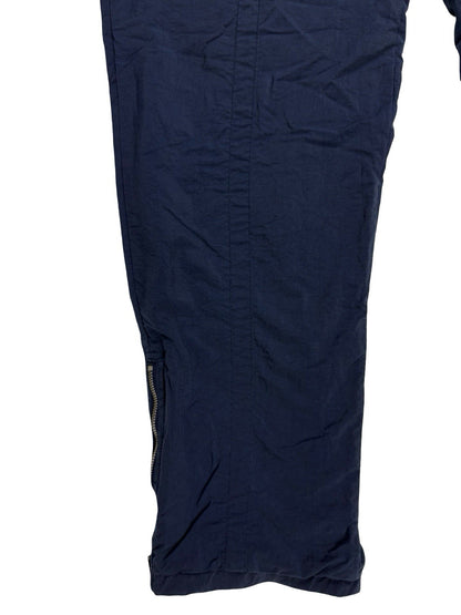 Reebok Vintage Lined Blue Tracksuit Bottoms Trousers XL